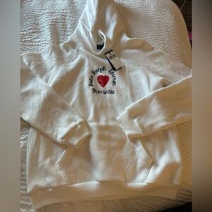 Polo Ralph Lauren White Heart Hoodie